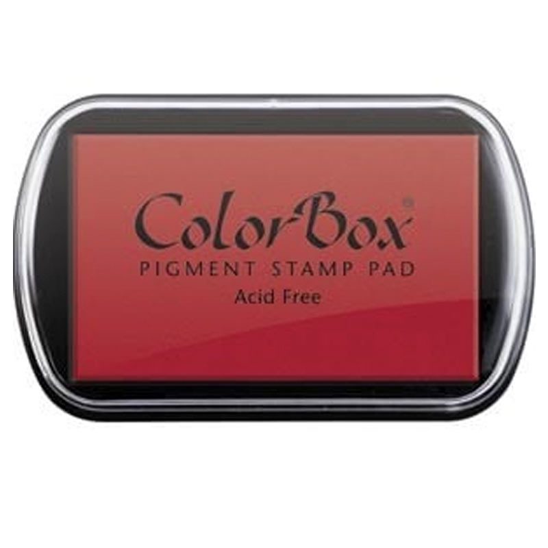 Tampón para sellos Colorbox Premium. Varios colores disponibles. tinta colorbox color rojo intenso