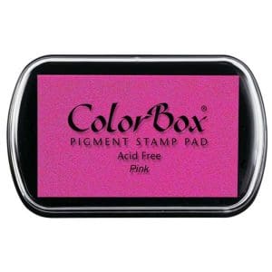 Tampón para sellos Colorbox Premium. Varios colores disponibles. tinta colorbox color rosa