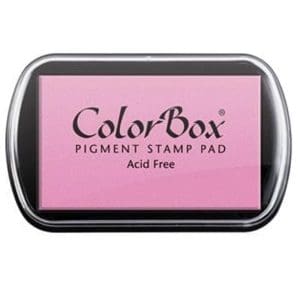 Tampón para sellos Colorbox Premium. Varios colores disponibles. tinta colorbox color rosa canastilla