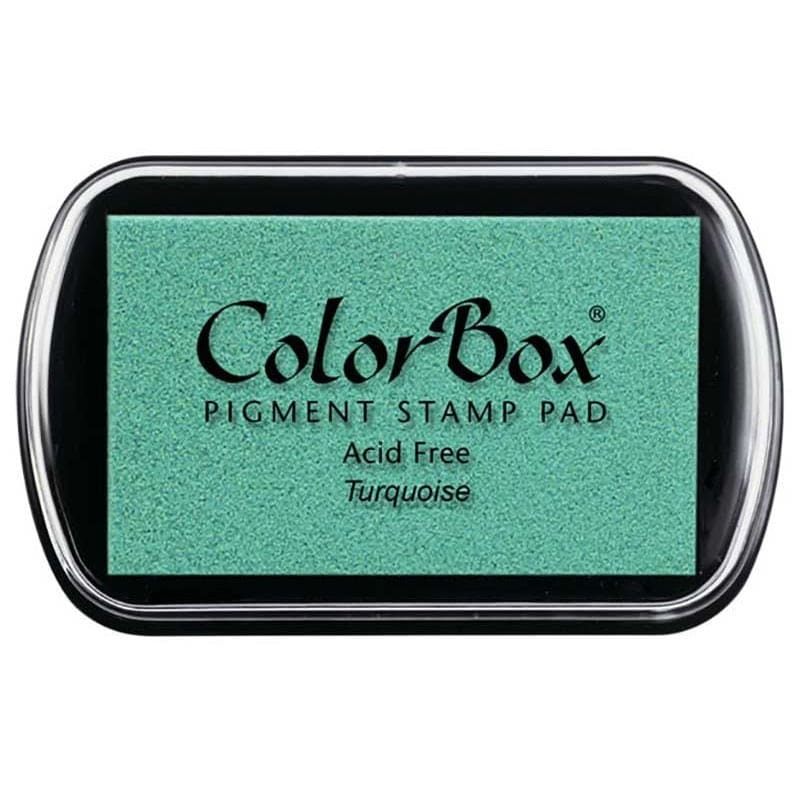 Tampón para sellos Colorbox Premium. Varios colores disponibles. tinta colorbox color turquesa