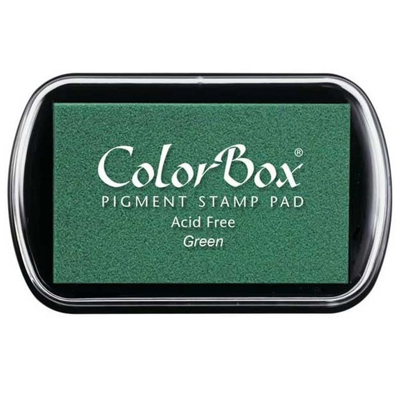 Tampón para sellos Colorbox Premium. Varios colores disponibles. tinta colorbox color verde