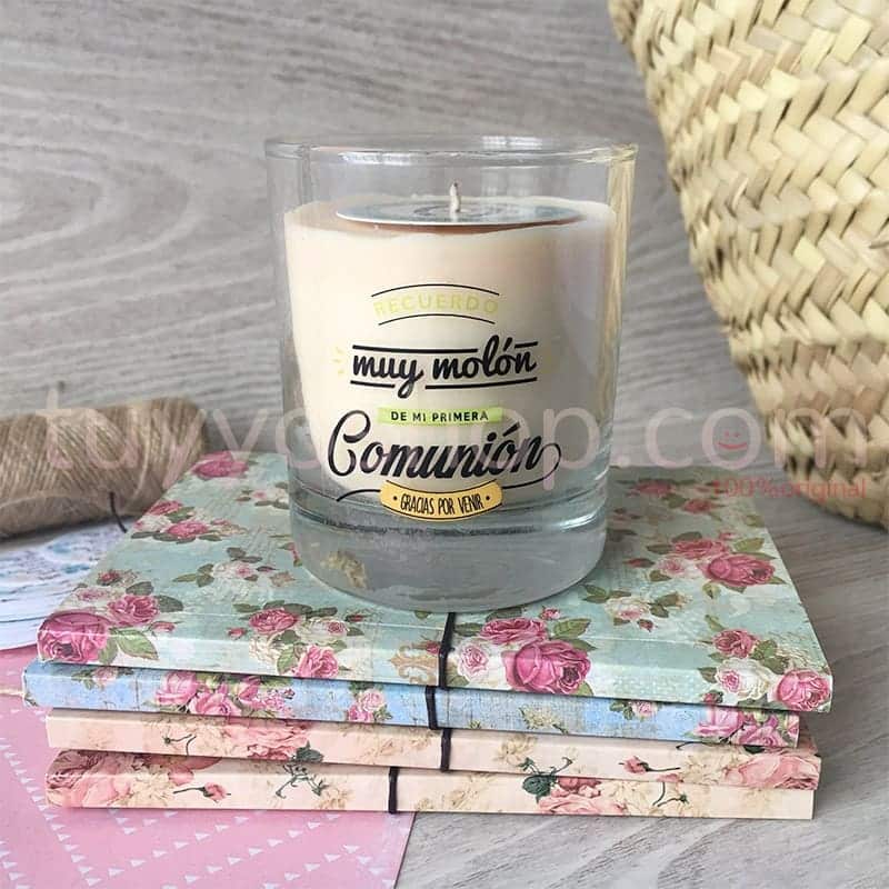 Vela para comunión. Velas con mensaje. Detalles de comunión Tu&Yo Shop!