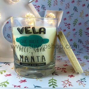 vela para peli sofá y manta