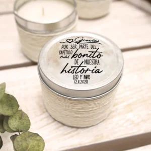 vela personalizada en latita capítulo más bonito