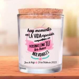 Velas aromáticas para boda. 4 modelos surtidos