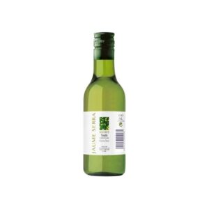 Vino blanco del Penedes. Jaume Serra. 18,7cl. 17x5cm. Botella de cristal