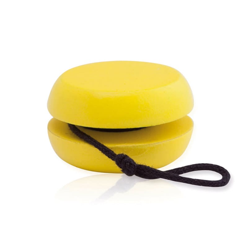 Yoyo de madera Infantil, colores variados yoyo de madera color amarillo