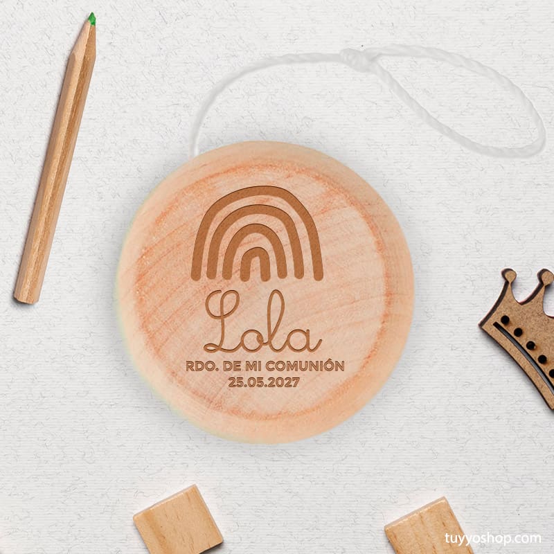 Yoyo de madera infantil. Detalles infantiles. Tu&Yo Shop!