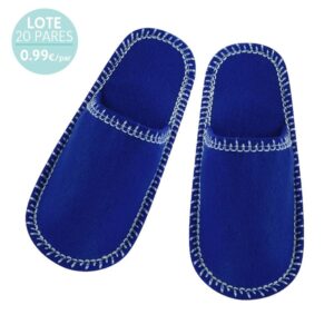 Zapatillas para boda. Pespunte. Azules. 0.99€/par