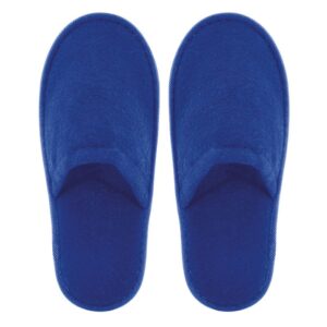 Zapatilla de rizo para boda. Color azul electrico. Lote 20 pares. 1.15€/par