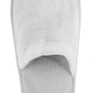 Zapatilla de rizo para boda. Color blanco. Lote 20 pares. 1.15€/par